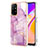 Custodia Silicone Gel Morbida Fantasia Modello Cover Y05B per Oppo Reno5 Z 5G Lavanda