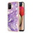 Custodia Silicone Gel Morbida Fantasia Modello Cover Y05B per Samsung Galaxy A03s Viola