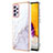 Custodia Silicone Gel Morbida Fantasia Modello Cover Y05B per Samsung Galaxy A23 5G Bianco