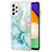 Custodia Silicone Gel Morbida Fantasia Modello Cover Y05B per Samsung Galaxy A52 5G Verde