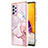 Custodia Silicone Gel Morbida Fantasia Modello Cover Y05B per Samsung Galaxy A73 5G Rosa