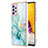 Custodia Silicone Gel Morbida Fantasia Modello Cover Y05B per Samsung Galaxy A73 5G Verde