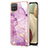 Custodia Silicone Gel Morbida Fantasia Modello Cover Y05B per Samsung Galaxy F12 Lavanda