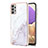 Custodia Silicone Gel Morbida Fantasia Modello Cover Y05B per Samsung Galaxy M32 5G Bianco