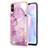 Custodia Silicone Gel Morbida Fantasia Modello Cover Y05B per Xiaomi Redmi 9A Lavanda