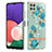 Custodia Silicone Gel Morbida Fantasia Modello Cover Y06B per Samsung Galaxy A22 5G Ciano
