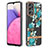 Custodia Silicone Gel Morbida Fantasia Modello Cover Y06B per Samsung Galaxy A33 5G Ciano