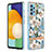 Custodia Silicone Gel Morbida Fantasia Modello Cover Y06B per Samsung Galaxy A52 4G Bianco