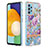 Custodia Silicone Gel Morbida Fantasia Modello Cover Y06B per Samsung Galaxy A52 4G Lavanda