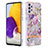 Custodia Silicone Gel Morbida Fantasia Modello Cover Y06B per Samsung Galaxy A73 5G Lavanda