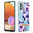 Custodia Silicone Gel Morbida Fantasia Modello Cover Y06B per Samsung Galaxy M32 5G Viola