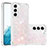 Custodia Silicone Gel Morbida Fantasia Modello Cover Y06B per Samsung Galaxy S21 5G Rosa