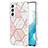 Custodia Silicone Gel Morbida Fantasia Modello Cover Y08B per Samsung Galaxy S23 Plus 5G Rosa