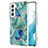 Custodia Silicone Gel Morbida Fantasia Modello Cover Y08B per Samsung Galaxy S23 Plus 5G Verde