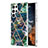 Custodia Silicone Gel Morbida Fantasia Modello Cover Y08B per Samsung Galaxy S23 Ultra 5G Verde Notte