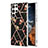 Custodia Silicone Gel Morbida Fantasia Modello Cover Y09B per Samsung Galaxy S21 Ultra 5G Nero