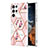 Custodia Silicone Gel Morbida Fantasia Modello Cover Y09B per Samsung Galaxy S23 Ultra 5G Rosa