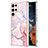 Custodia Silicone Gel Morbida Fantasia Modello Cover Y11B per Samsung Galaxy S21 Ultra 5G Rosa
