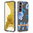 Custodia Silicone Gel Morbida Fantasia Modello Cover Y12B per Samsung Galaxy S22 5G Blu