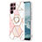 Custodia Silicone Gel Morbida Fantasia Modello Cover Y13B per Samsung Galaxy S21 Ultra 5G Rosa