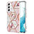 Custodia Silicone Gel Morbida Fantasia Modello Cover Y14B per Samsung Galaxy S21 5G Rosa