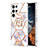 Custodia Silicone Gel Morbida Fantasia Modello Cover Y14B per Samsung Galaxy S21 Ultra 5G Lavanda