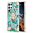Custodia Silicone Gel Morbida Fantasia Modello Cover Y14B per Samsung Galaxy S21 Ultra 5G Verde