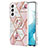 Custodia Silicone Gel Morbida Fantasia Modello Cover Y14B per Samsung Galaxy S23 Plus 5G Rosa