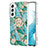 Custodia Silicone Gel Morbida Fantasia Modello Cover Y14B per Samsung Galaxy S23 Plus 5G Verde
