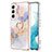 Custodia Silicone Gel Morbida Fantasia Modello Cover Y15B per Samsung Galaxy S23 5G Rosa