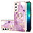 Custodia Silicone Gel Morbida Fantasia Modello Cover Y16B per Samsung Galaxy S21 5G Lavanda