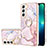 Custodia Silicone Gel Morbida Fantasia Modello Cover Y16B per Samsung Galaxy S22 5G Rosa