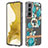 Custodia Silicone Gel Morbida Fantasia Modello Cover Y17B per Samsung Galaxy S21 Plus 5G Ciano