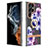 Custodia Silicone Gel Morbida Fantasia Modello Cover Y17B per Samsung Galaxy S21 Ultra 5G Viola