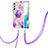 Custodia Silicone Gel Morbida Fantasia Modello Cover Y18B per Samsung Galaxy S21 5G Lavanda