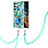 Custodia Silicone Gel Morbida Fantasia Modello Cover Y18B per Samsung Galaxy S21 Ultra 5G Blu