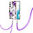 Custodia Silicone Gel Morbida Fantasia Modello Cover Y20B per Samsung Galaxy S23 Plus 5G Viola