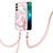 Custodia Silicone Gel Morbida Fantasia Modello Cover Y21B per Samsung Galaxy S21 Plus 5G Rosa
