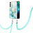 Custodia Silicone Gel Morbida Fantasia Modello Cover Y21B per Samsung Galaxy S21 Plus 5G Verde