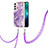 Custodia Silicone Gel Morbida Fantasia Modello Cover Y21B per Samsung Galaxy S23 Plus 5G Viola