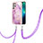 Custodia Silicone Gel Morbida Fantasia Modello Cover Y21B per Samsung Galaxy S23 Ultra 5G Lavanda