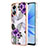 Custodia Silicone Gel Morbida Fantasia Modello Cover YB3 per Oppo A17 Viola