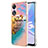 Custodia Silicone Gel Morbida Fantasia Modello Cover YB3 per Oppo A78 5G Multicolore