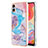 Custodia Silicone Gel Morbida Fantasia Modello Cover YB4 per Samsung Galaxy A04 4G Blu