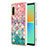 Custodia Silicone Gel Morbida Fantasia Modello Cover YB4 per Sony Xperia 10 IV Colorato