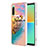 Custodia Silicone Gel Morbida Fantasia Modello Cover YB4 per Sony Xperia 10 IV Multicolore