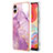 Custodia Silicone Gel Morbida Fantasia Modello Cover YB5 per Samsung Galaxy M04 Lavanda