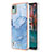 Custodia Silicone Gel Morbida Fantasia Modello Cover YB7 per Nokia C12 Pro Blu