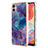 Custodia Silicone Gel Morbida Fantasia Modello Cover YB7 per Samsung Galaxy A04E Viola