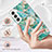 Custodia Silicone Gel Morbida Fiori Cover A01 per Samsung Galaxy S21 Plus 5G
